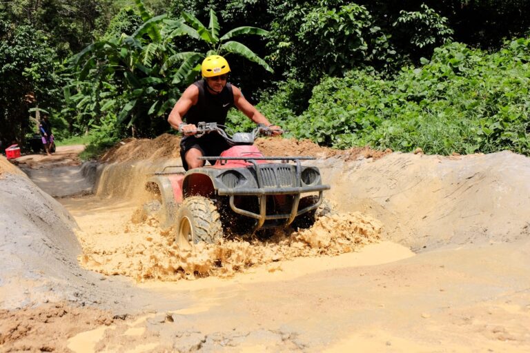 Phuket Adventure Programs – Zipline 18 Platforms + ATV + Elephant Riding Package