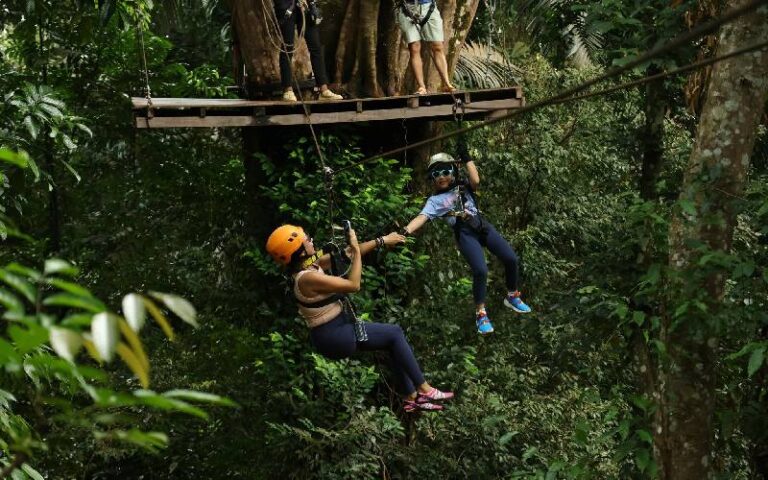Phuket Adventure Programs – Zipline 33 Platforms + Elephant Riding Package