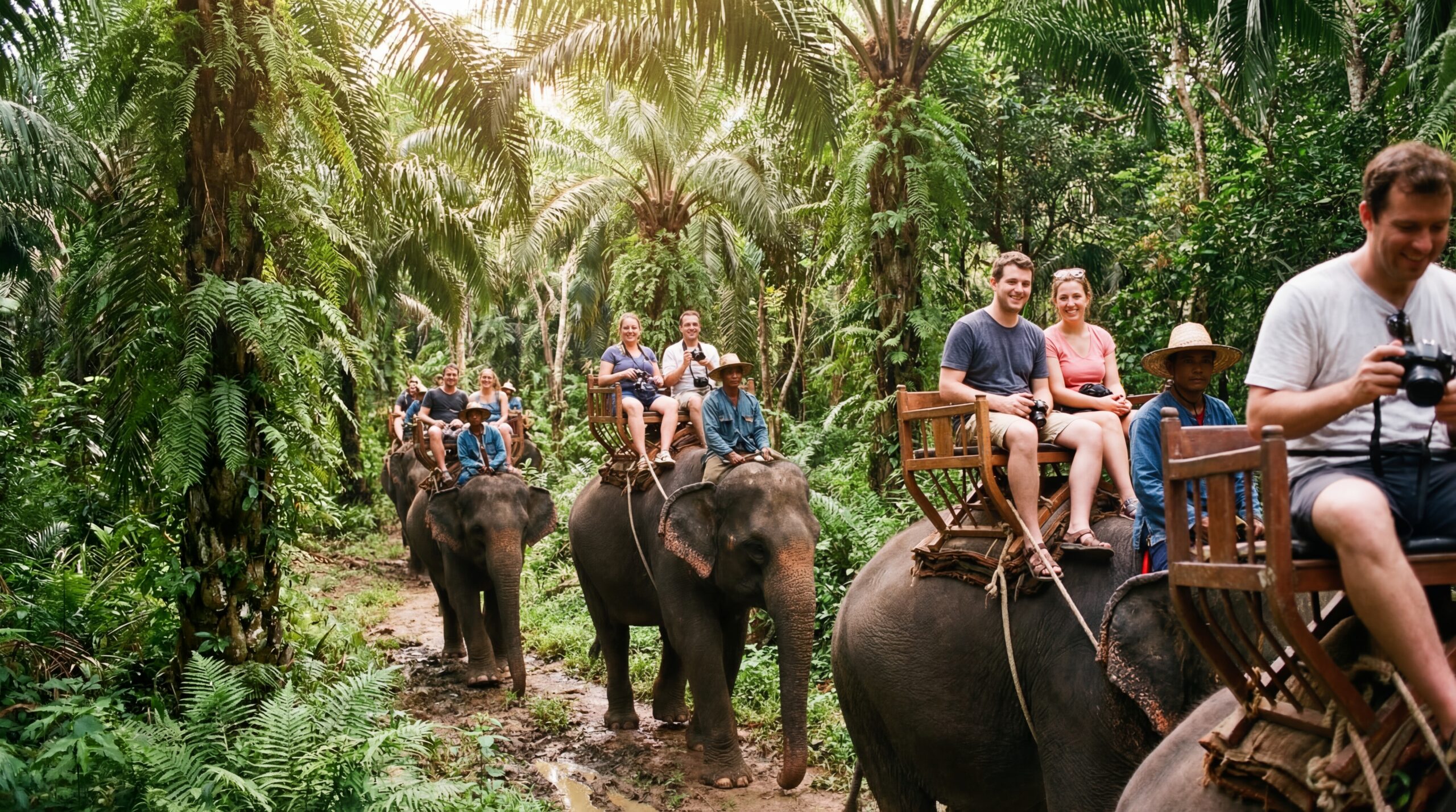 Phuket Adventure Programs – Zipline 33 Platforms + UTV + Elephant Riding Package image 4