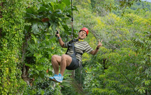 Phuket Adventure Programs – Zipline 18 Platforms + UTV + Elephant Riding Package image 4