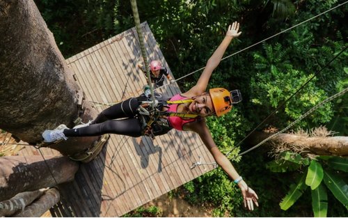 Phuket Adventure Programs – Zipline 18 Platforms + ATV + Elephant Riding Package image 3